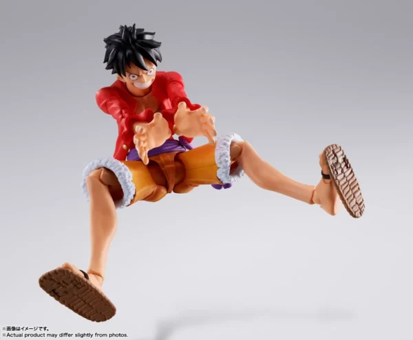 Original Bandai S.H.Figuarts Monkey D. Luffy Raid One Piece on Onigashima Anime Figure Toys SHF Action PVC Model Collector Gift