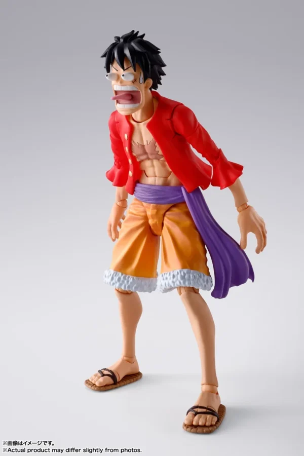 Original Bandai S.H.Figuarts Monkey D. Luffy Raid One Piece on Onigashima Anime Figure Toys SHF Action PVC Model Collector Gift