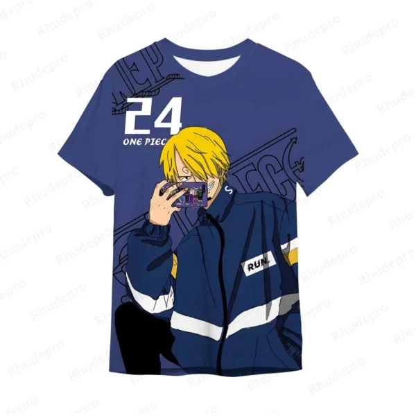 Roronoa Zoro 2024 New Men's Anime One Piece 3D Printing Cosplay T-shirt
