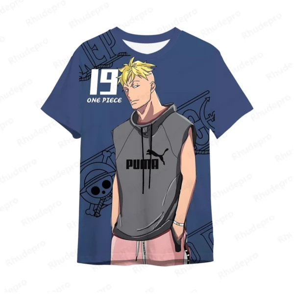 Roronoa Zoro 2024 New Men's Anime One Piece 3D Printing Cosplay T-shirt