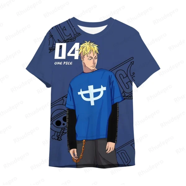Roronoa Zoro 2024 New Men's Anime One Piece 3D Printing Cosplay T-shirt