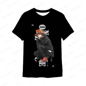 New Japan Anime One Piece 3D Printing Cosplay T-shirt
