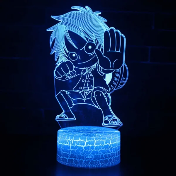 One Piece Monkey D Luffy 3D Lamp Anime Figure Night Light
