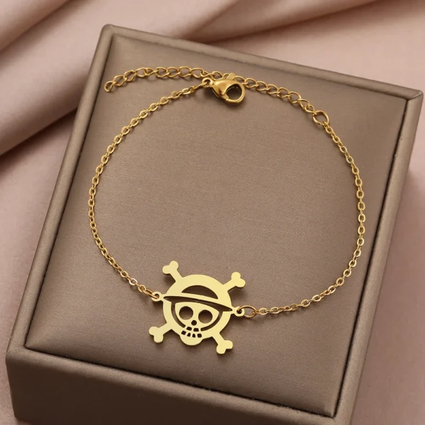 Anime Pirate Stainless Steel Bracelet