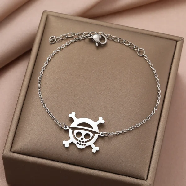 Anime Pirate Stainless Steel Bracelet