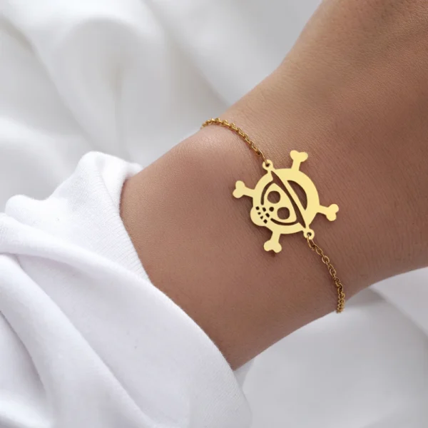 Anime Pirate Stainless Steel Bracelet