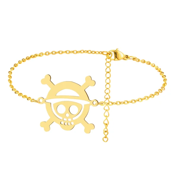 Anime Pirate Stainless Steel Bracelet