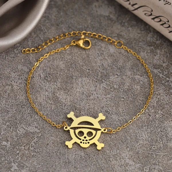 Anime Pirate Stainless Steel Bracelet