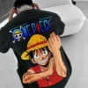 Youth men ONE PIECE oversize T Shirts Anime Character Print Cosplay T Shirts Luffy Graphic Undershirts