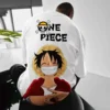 Youth men ONE PIECE oversize T Shirts Anime Character Print Cosplay T Shirts Luffy Graphic Undershirts